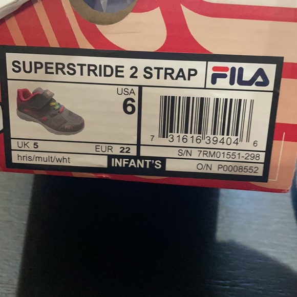 Súperdstride 2 Strap | Fila | Size 6 | Toddler | New - Picture 5 of 5
